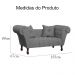 Namoradeira Dubai Linho Cinza - Montanaris Decor