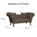 Namoradeira Dubai Linho Marrom - Montanaris Decor