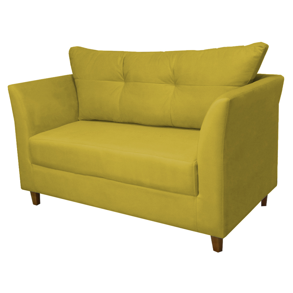 Namoradeira Isis Veludo Amarelo - Montanaris Decor
