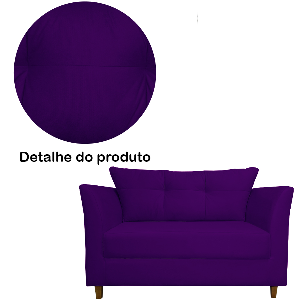 Namoradeira Isis Veludo Roxo - Montanaris Decor