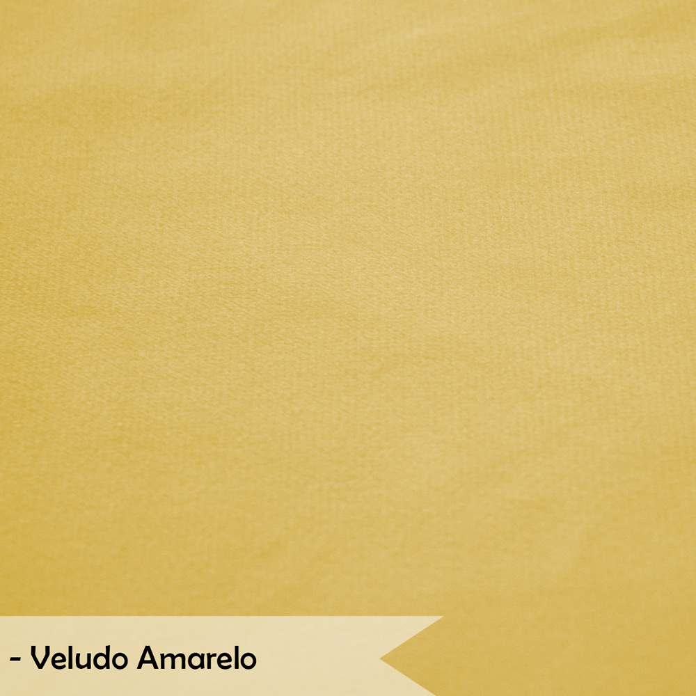 Namoradeira Pétala 2 Lugares Decorativa Veludo Amarelo - Montanaris Decor