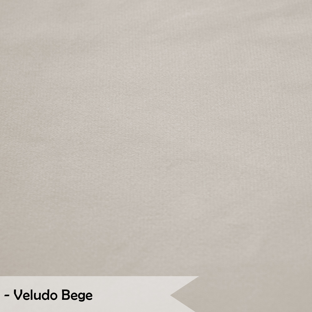 Namoradeira Pétala 2 Lugares Decorativa Veludo Bege - Montanaris Decor