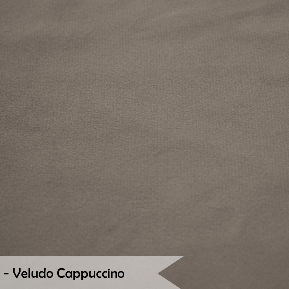 Namoradeira Pétala 2 Lugares Decorativa Veludo Cappuccino - Montanaris Decor