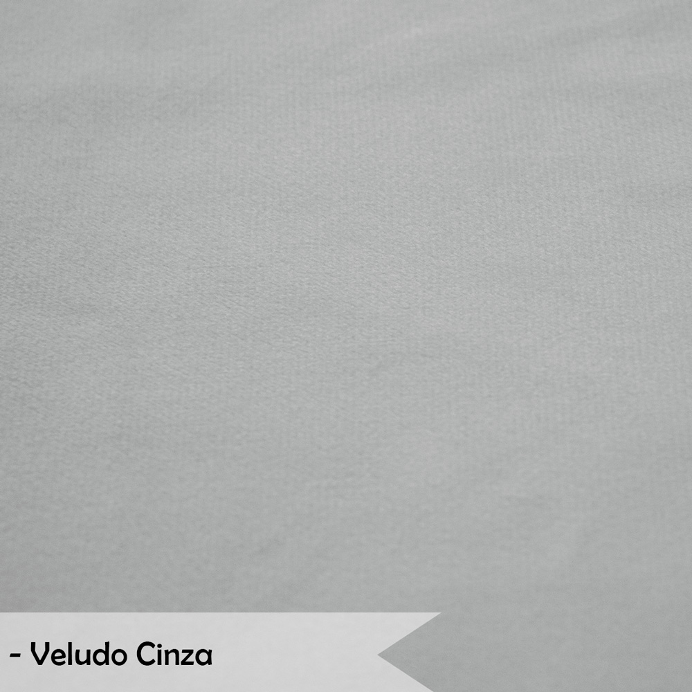 Namoradeira Pétala 2 Lugares Decorativa Veludo Cinza - Montanaris Decor