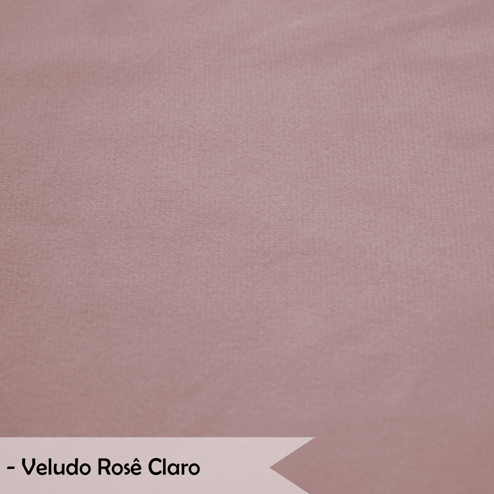 Namoradeira Pétala 2 Lugares Decorativa Veludo Rosê - Montanaris Decor