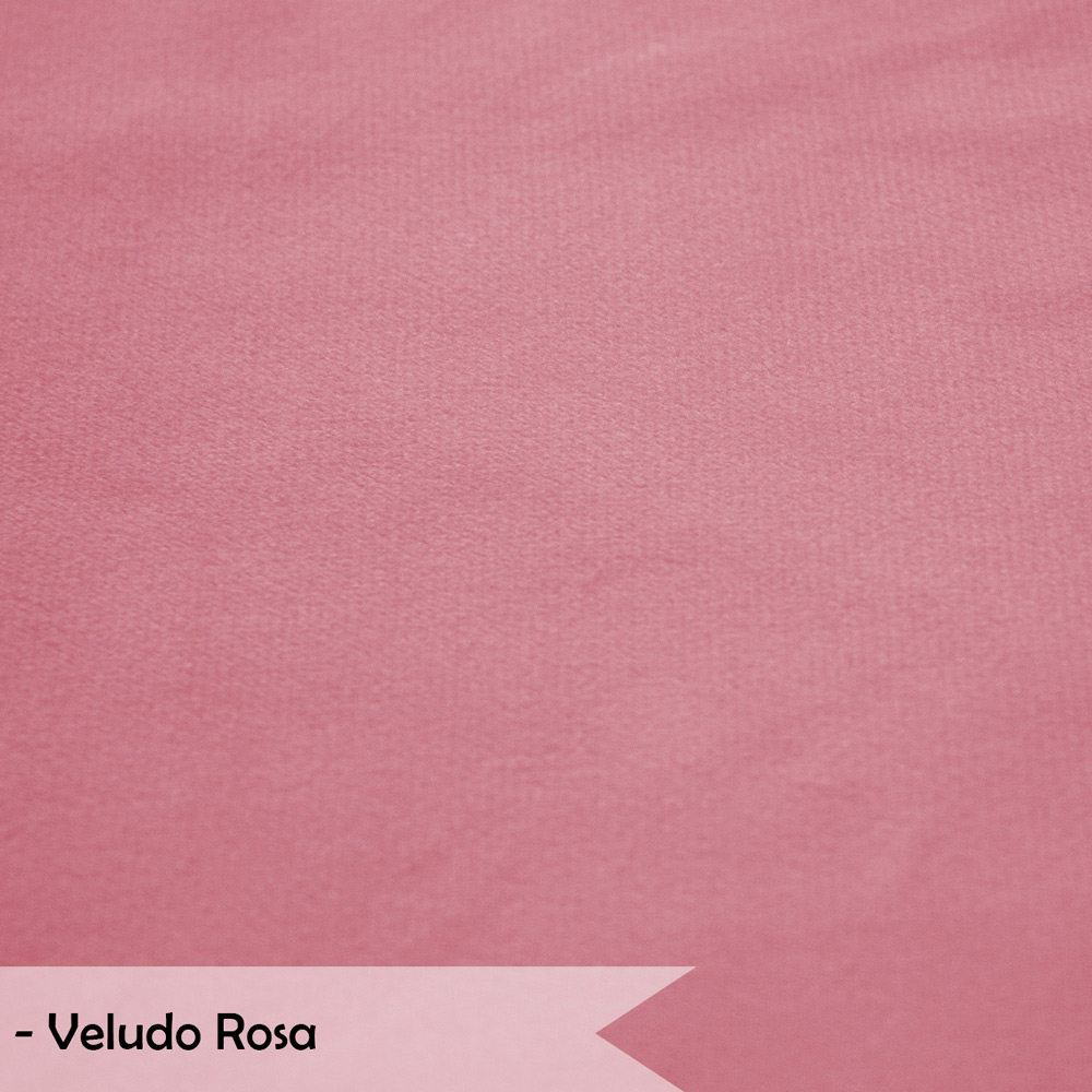 Namoradeira Pétala 2 Lugares Decorativa Veludo Rosa - Montanaris Decor