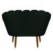 Namoradeira Pétala 2 Lugares Decorativa Veludo Verde - Montanaris Decor