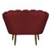 Namoradeira Pétala 2 Lugares Decorativa Veludo Vermelho - Montanaris Decor