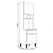 Paneleiro 4 Portas para Cozinha Madrid Branco - Montanaris Decor
