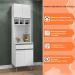 Paneleiro 4 Portas para Cozinha Madrid Branco - Montanaris Decor