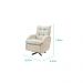 Poltrona Amamentação Balanço com Giro C/Puff Stella Suede  Bege TC-S09   - Montanaris Decor