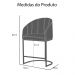 Poltrona Cadeira Banqueta Mia Base Branca Veludo Roxo - Montanaris Decor