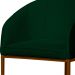 Poltrona Cadeira Banqueta Mia Base Bronze Veludo Verde - Montanaris Decor