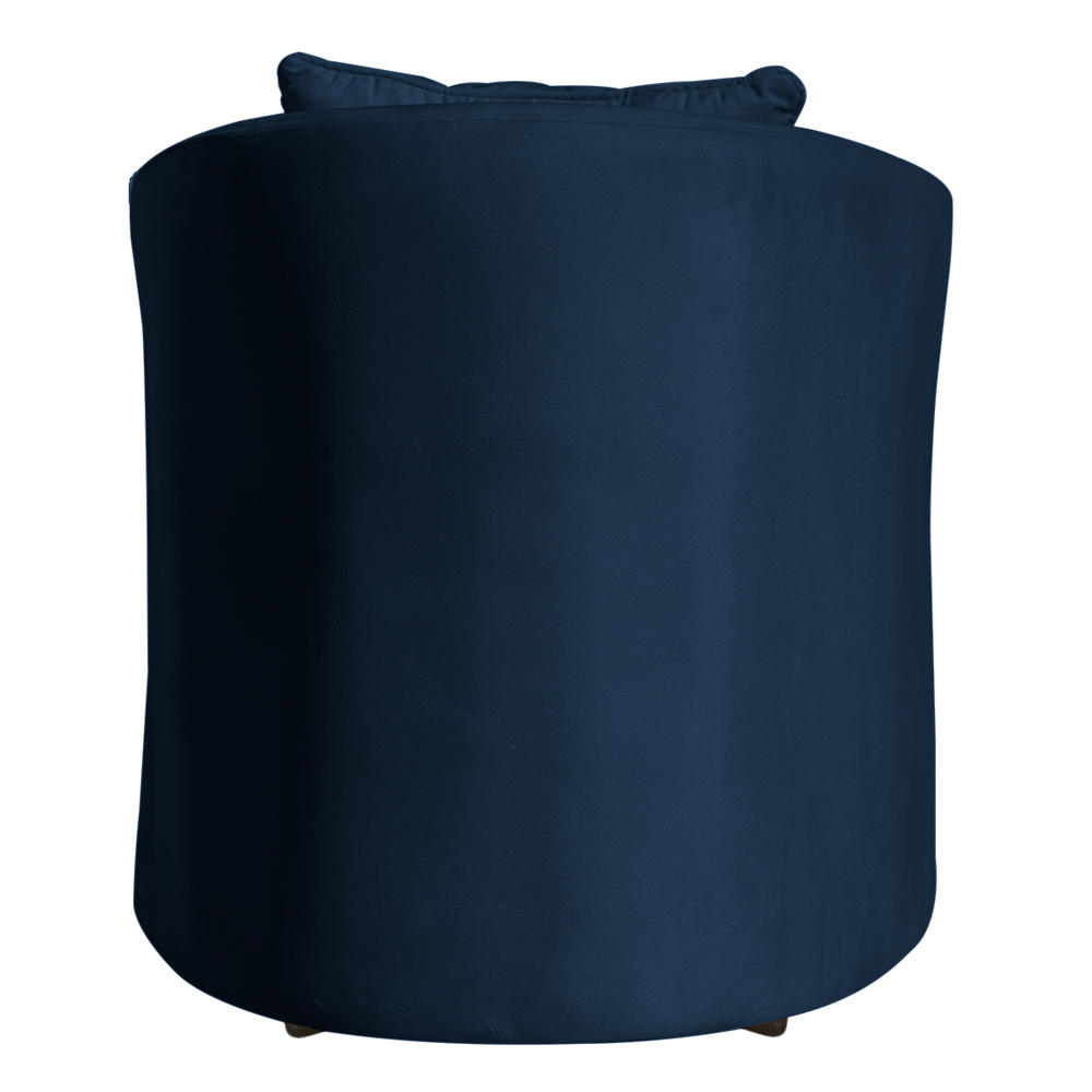 Poltrona Decorativa Alana Veludo Azul Marinho  - Montanaris Decor