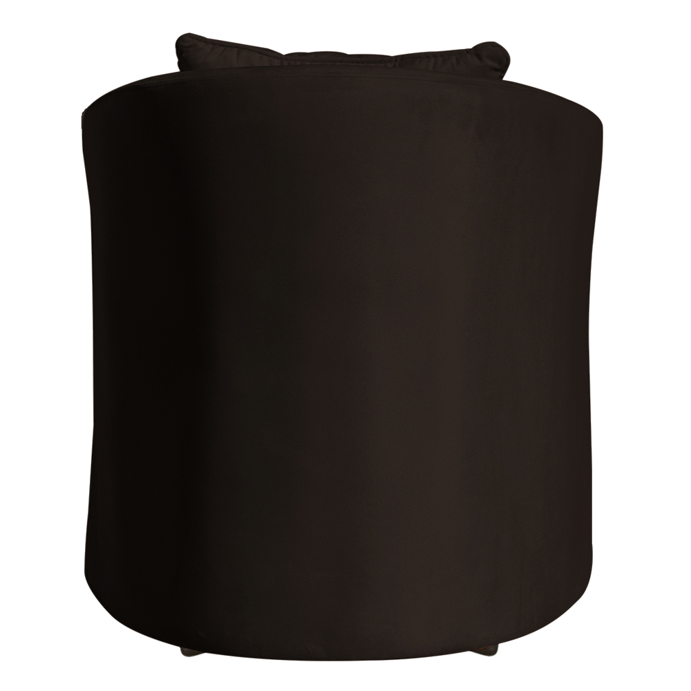 Poltrona Decorativa Alana Veludo Marrom - Montanaris Decor