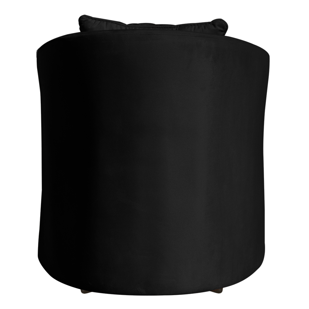Poltrona Decorativa Alana Veludo Preto - Montanaris Decor