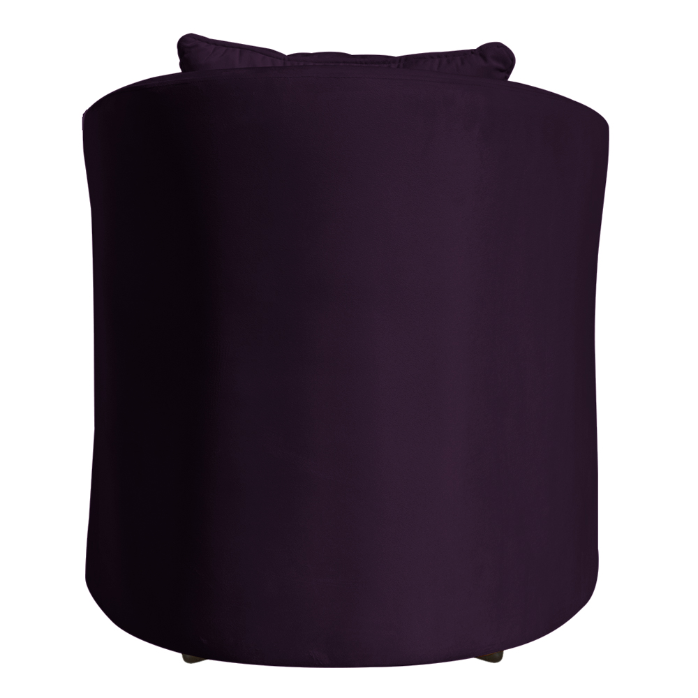 Poltrona Decorativa Alana Veludo Roxo - Montanaris Decor