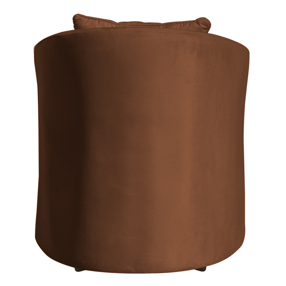 Poltrona Decorativa Alana Veludo Terracota - Montanaris Decor