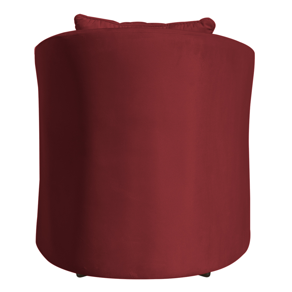 Poltrona Decorativa Alana Veludo Vermelho - Montanaris Decor