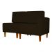 Poltrona Decorativa Alice S/Braça Direita Veludo Preto - Montanris Decor