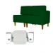 Poltrona Decorativa Alice S/Braça Direita Veludo Verde - Montanris Decor