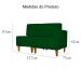 Poltrona Decorativa Alice S/Braça Direita Veludo Verde - Montanris Decor