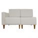 Poltrona Decorativa Alice S/Braça Esquerda Veludo Bege - Montanris Decor