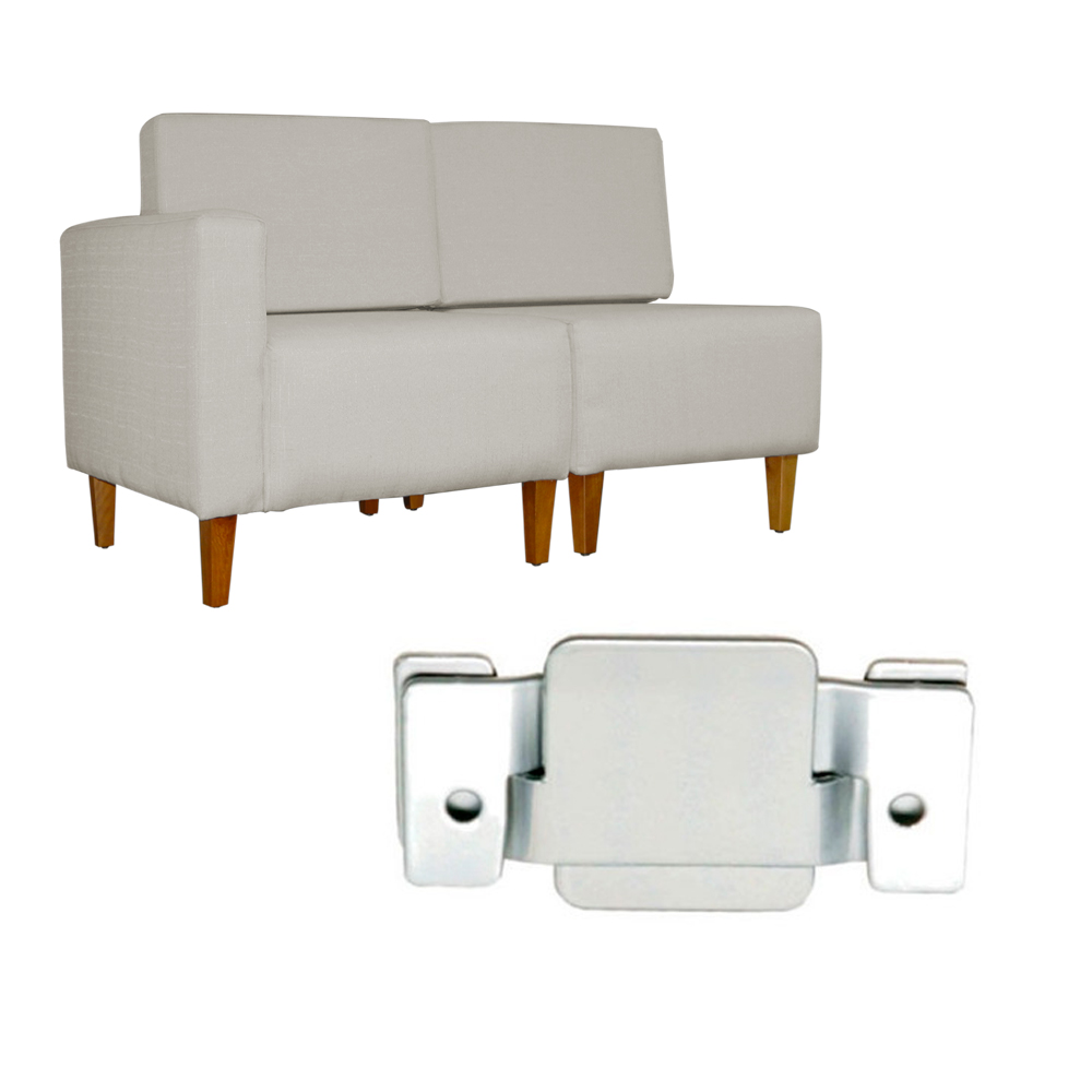 Poltrona Decorativa Alice S/Braça Esquerda Veludo Bege - Montanris Decor