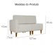 Poltrona Decorativa Alice S/Braça Esquerda Veludo Bege - Montanris Decor