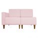 Poltrona Decorativa Alice S/Braça Esquerda Veludo Rosa - Montanris Decor