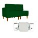 Poltrona Decorativa Alice S/Braça Esquerda Veludo Verde - Montanris Decor