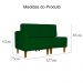 Poltrona Decorativa Alice S/Braça Esquerda Veludo Verde - Montanris Decor