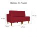Poltrona Decorativa Alice S/Braça Esquerda Veludo Vermelho - Montanris Decor