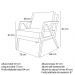 Poltrona Decorativa Ana para Sala de Estar Linho Off White - Montanaris Decor
