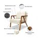 Poltrona Decorativa Ana para Sala de Estar Linho Off White - Montanaris Decor