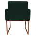 Poltrona Decorativa Base De Ferro Bronze Veludo Verde - Montanaris Decor