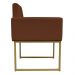 Poltrona Decorativa Base De Ferro Gold Veludo Terracota - Montanaris Decor