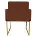Poltrona Decorativa Base De Ferro Gold Veludo Terracota - Montanaris Decor