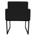 Poltrona Decorativa Base De Ferro Preta Veludo Preto - Montanaris Decor