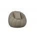 Poltrona Decorativa Concha C/Almofada Veludo Bege  - Montanaris Decor