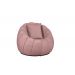 Poltrona Decorativa Concha C/Almofada Veludo Rosa - Montanaris Decor
