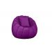 Poltrona Decorativa Concha C/Almofada Veludo Roxo - Montanaris Decor