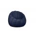 Poltrona Decorativa Concha Veludo Azul Marinho - Montanaris Decor