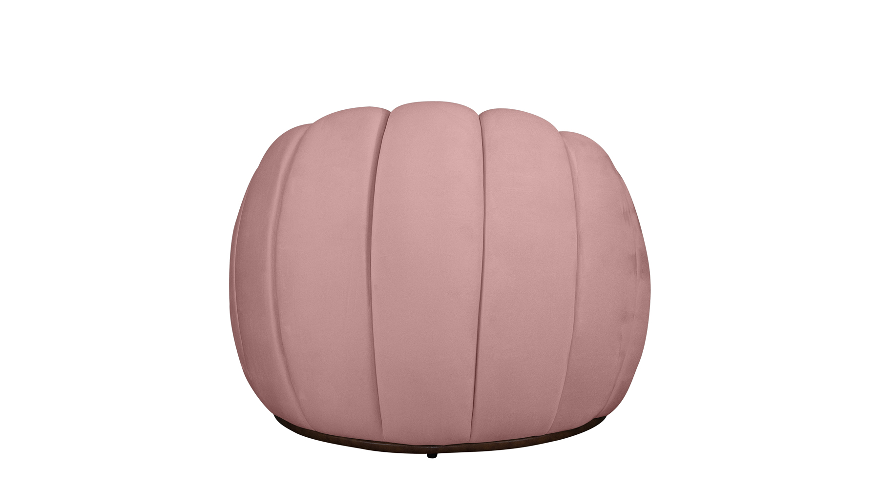 Poltrona Decorativa Concha Veludo Rosa - Montanaris Decor