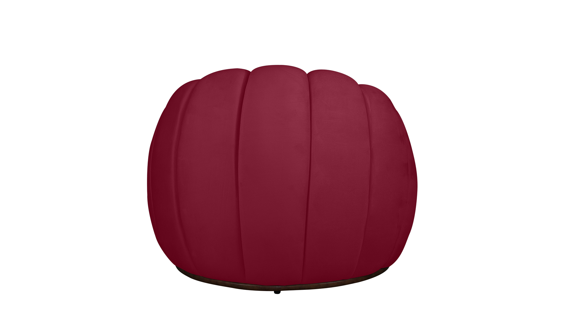 Poltrona Decorativa Concha Veludo Vermelho - Montanaris Decor