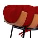 Poltrona Decorativa Costela Veludo Vermelho - Montanaris Decor