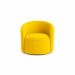 Poltrona Decorativa Curva Orgânica Nature Gaia Sued Amarelo  - Montanaris Decor