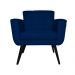 Poltrona Decorativa Geovana Veludo Azul Marinho - Montanaris Decor