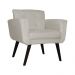 Poltrona Decorativa Geovana Veludo Bege - Montanaris Decor