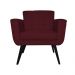 Poltrona Decorativa Geovana Veludo Bordo - Montanaris Decor